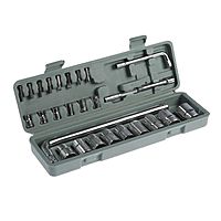 Набор инструментов в кейсе TUNDRA, автомобильный, 1/2" и 1/4", 27 предметов