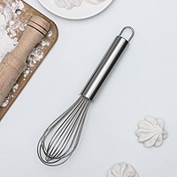 Венчик кулинарный KONFINETTA «Сильвер», струна 1,3 мм, 25×6×6 см