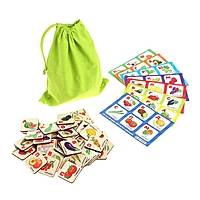 Лото - конструктор "Ягоды фрукты овощи" квадратные DL-01-1