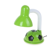 Лампа настольная "Футбольный мяч" зелёная