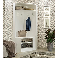 Прихожая угловая Соло, 850х560х1800,  Белый