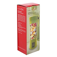 Блендер LuazON LBR-01, портативный, 24 Вт, 380 мл, USB, зеленый