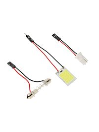 Автолампа светодиодная TORSO, 12 В, 16 SMD, два переходника, свет белый
