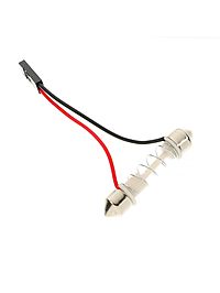 Автолампа светодиодная TORSO, 12 В, 16 SMD, два переходника, свет белый