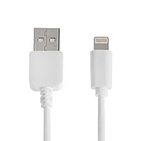 Кабель Prime Line 7201, Lightning - USB, 1 А, 1 м, белый