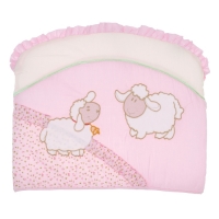 Комплект "Веселые овечки", 7 предметов, цвет розовый