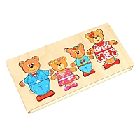 Конструктор-персонаж "Семья бурых медведей" 02025