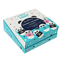 Точилка 1 отверстие с контейнером BrunoVisconti FunGraphix. Панда 3вид МИКС