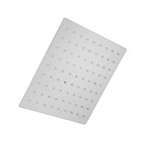 Лейка стационарная ZEIN Z020, квадратная, 20×20 см, 1 режим, полированная нерж. сталь