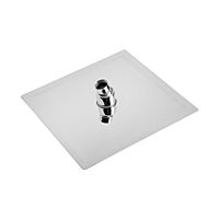 Лейка стационарная ZEIN Z020, квадратная, 20×20 см, 1 режим, полированная нерж. сталь