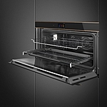 Духовой шкаф Smeg SFPR9604TNR черное стекло