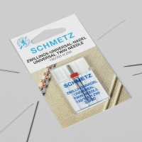 Иглы для бытовых швейных машин двойные, универсальные, 130/705H ZWI, №90/3,0