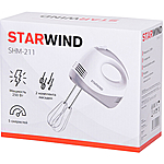 Миксер Starwind SHM-211 белый/серый