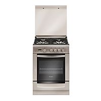 Плита Gefest 6100-03 0004, газовая, 4 конфорки, 52 л, газовая духовка, серебристая