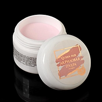 Акриловая пудра для ногтей бан 28гр роз QF