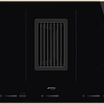 Варочная поверхность Smeg HOBD682R1 со встроенной вытяжкой