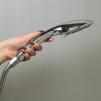 Душевая лейка Accoona A333, 5 режимов, корпус пластик, цвет хром
