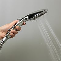 Душевая лейка Accoona A333, 5 режимов, корпус пластик, цвет хром