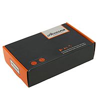 Смеситель для раковины Accoona A9482N, двухвентильный, с гайкой, силумин, красный/хром