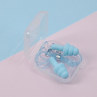 Беруши в пластиковом футляре, на шнурке, 10 пар, цвет МИКС