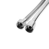 Душевой шланг ZEIN Z18PS, 170 см, гайки металл, запрессовочная втулка латунь, хром