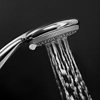 Лейка для душа ZEIN Z0505, пластик, большая, 5 режимов, хром