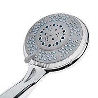 Лейка для душа ZEIN Z0505, пластик, большая, 5 режимов, хром