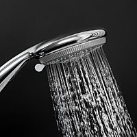 Лейка для душа ZEIN Z0505, пластик, большая, 5 режимов, хром