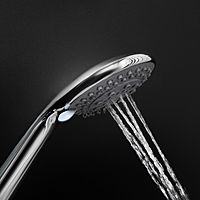 Лейка для душа ZEIN Z0502, 5 режимов, средняя, d=95 мм, пластик, цвет хром