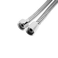 Душевой шланг ZEIN Z47PS, 150 см, пластиковые гайки 1/2", нержавеющая сталь