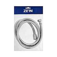 Душевой шланг ZEIN Z48PS, 150 см, цинковые гайки 1/2", латунная втулка, нержавеющая сталь