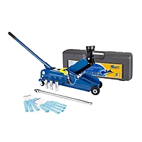 Набор для замены колеса с домкратом KRAFT KT703042, 3 т, кейс 255-390 мм, 1/2", упоры