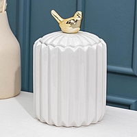 Банка для сыпучик продуктов Доляна «Золотое крыло», 1,2 л