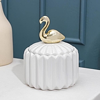 Банка для сыпучик продуктов «Золотое крыло. Фламинго», 700 мл