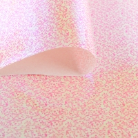Бумага упаковочная перламутровая "Ажур", цвет розовый
