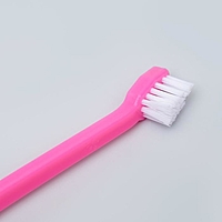 Набор "Зубная щетка двухсторонняя + щетка напальчник + массажер для десен" (набор 3 шт)