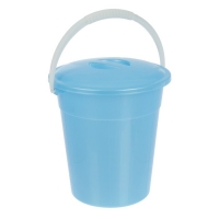 Ведро пищевое 8 л, "Евро" с крышкой, особо прочное, цвет МИКС