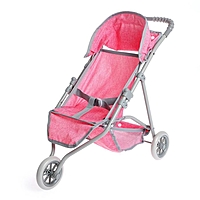 Коляска для кукол летняя, трехколесная, металлический каркас