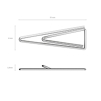 Скрепки канцелярские 25 мм никель 100 штук Erich Krause треугольные, картонная коробка 24869