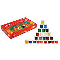 Гуашь 24 цвета х 20 мл «Гамма» «Мультики»