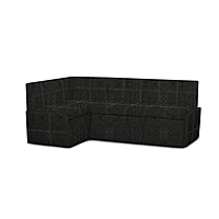 Кухонный уголок «Вена», механизм выкатной, ткань рогожка, цвет savana grey