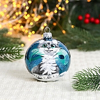 Ёлочный шар d-8 см "Дося"