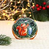 Ёлочный шар d-10 см "Затейница"