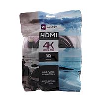 Кабель HDMI Windigo, HDMI(m)-HDMI(m), v 1.4, 3 м, позолоченные разъемы, 3D, 4K, черный