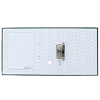 Папка-регистратор А4, 70мм "Бизнес", зеленый, с торцевым карманом, с уголком, EK 208