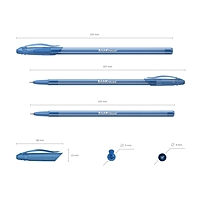 Ручка шариковая Erich Krause Coctail, узел-игла, 0.6 стержень синий (микс 5 видов) EK 33518