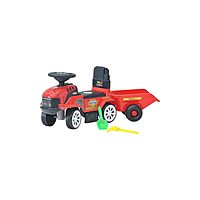 Детская Каталка Everflo Tractor, red, c прицепом