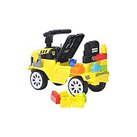 Детская Каталка Everflo Builder truck, yellow, c кубиками