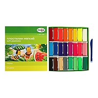 Пластилин восковой 24цв, 360г Гамма "Пчелка" со стеком, картон. упак. (190820201)