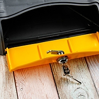 Ящик почтовый вертикальный, с замком, "Стандарт", цвет серо-жёлтый